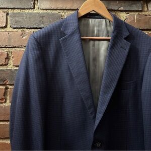 DILLARDS check blazer size 46L 46 long sport coat
